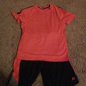 Boys Russell shirt and shorts